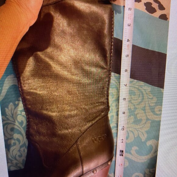 Ugg Boots Size 7 Black Leather - Picture 10 of 15